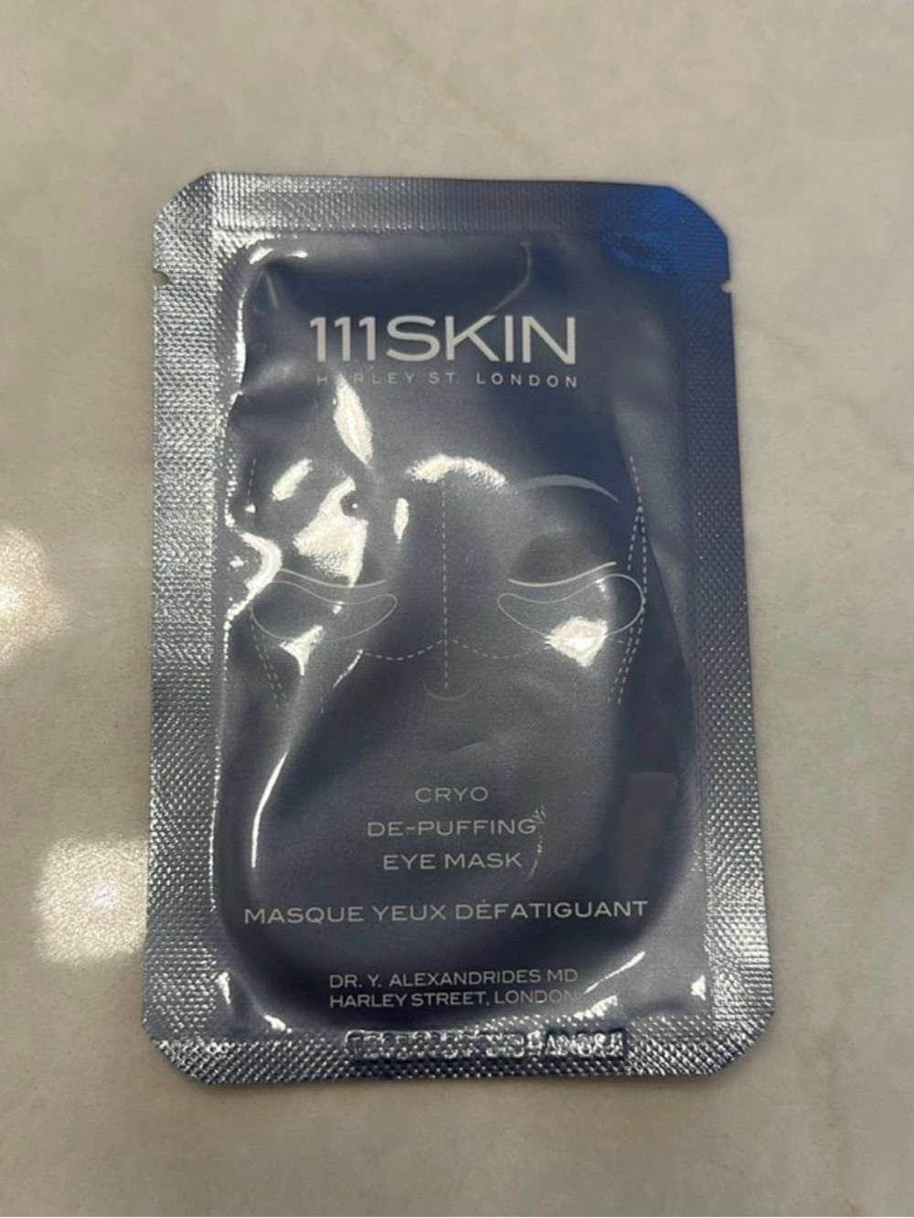New/ unused. 111Skin. Cryo De-Puffing Eye Mask. 1 set